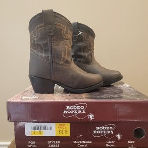 *NWT* Rodeo Ropers Cowboy Boots Toddler Boys 7